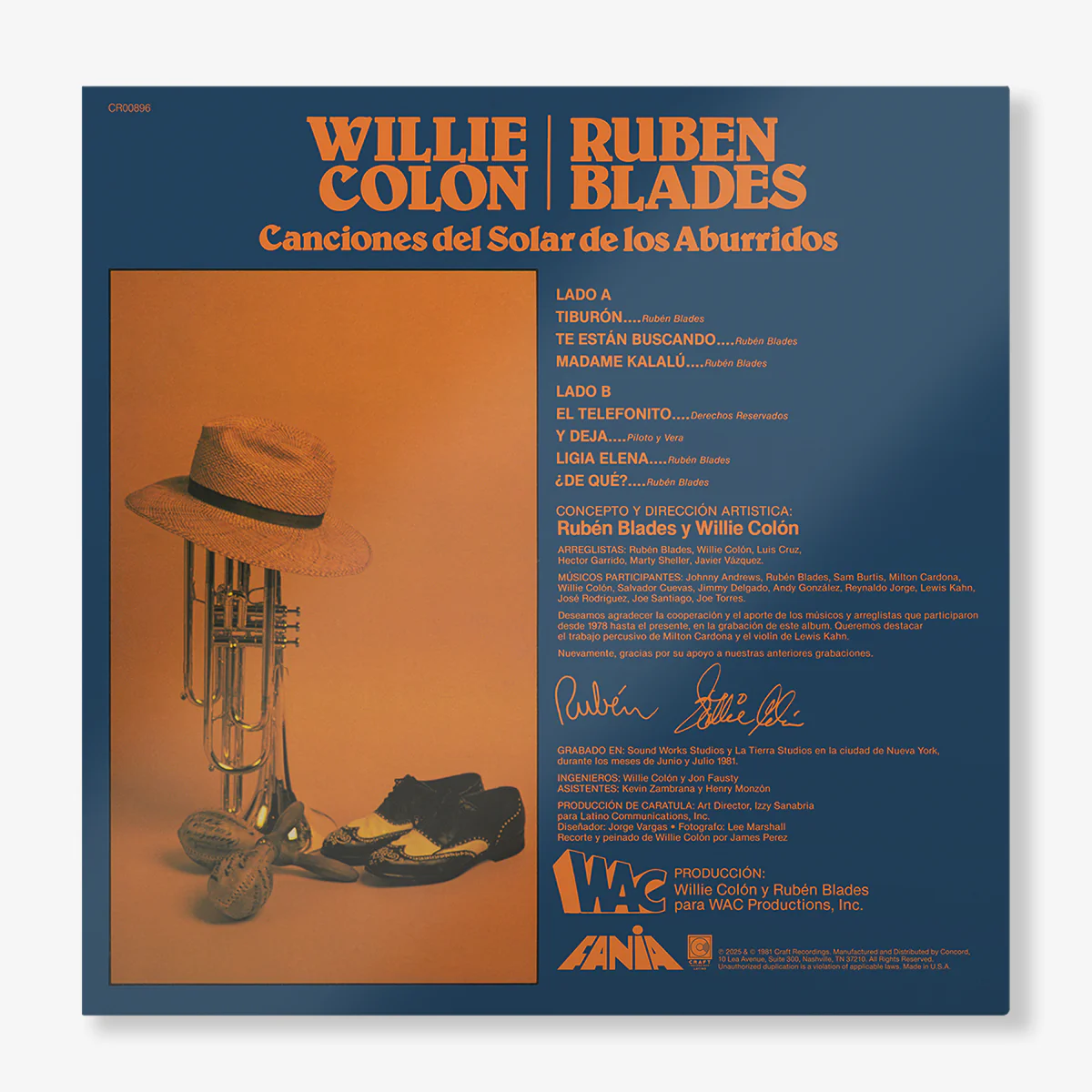 Willie Colón & Rubén Blades - Canciones Del Solar De Los Aburridos - Image 3