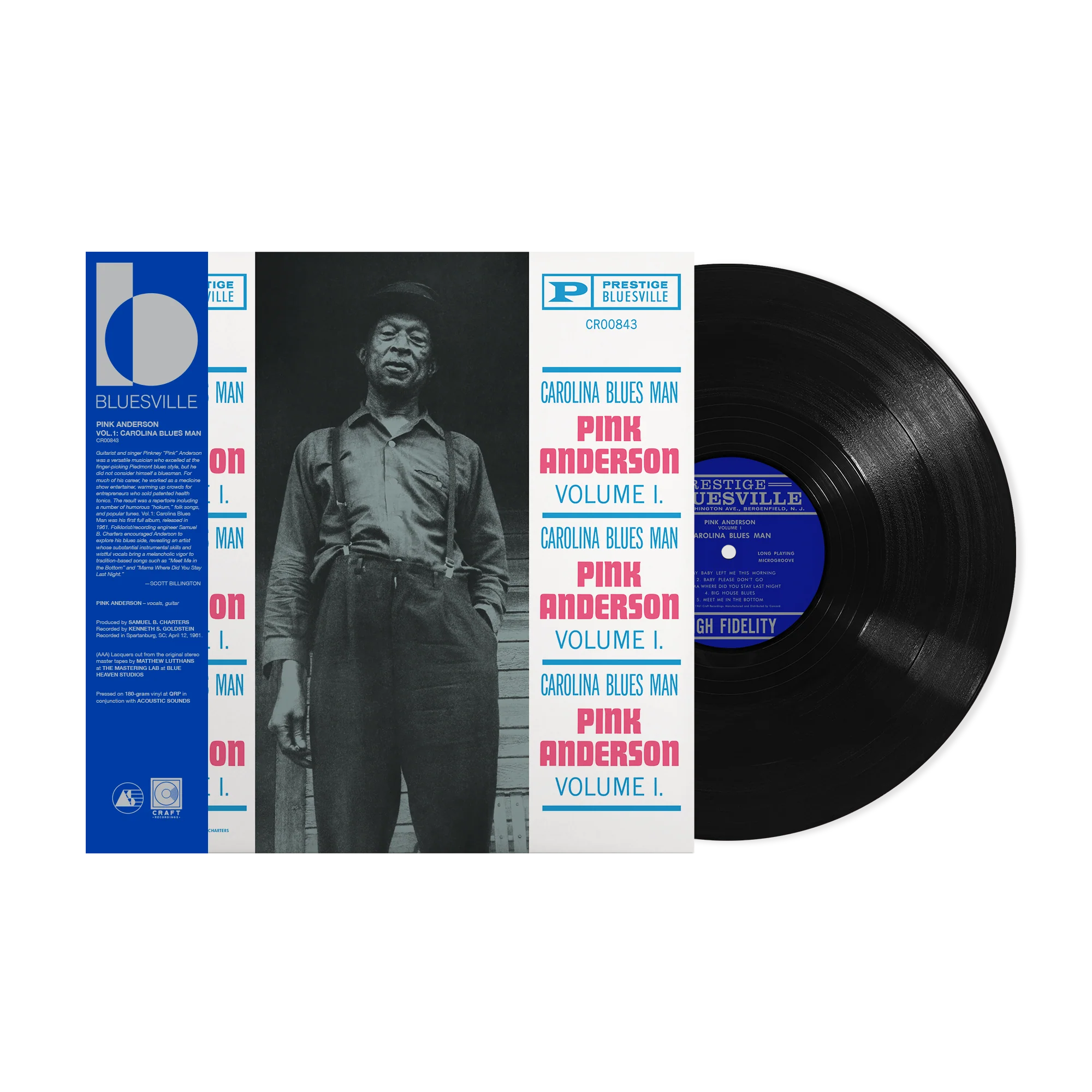 Pink Anderson - Carolina Blues Man, Volume 1 (Bluesville Series)