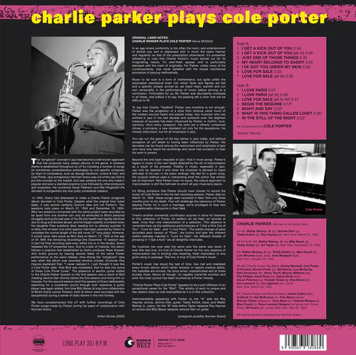 Charlie Parker - Plays Cole Porter [Yellow Colored Vinyl]