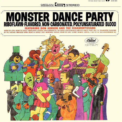 Don Hinson and The Rigamorticians - Monster Dance Party [Orange & Black Pumpkin Splatter] - Image 2