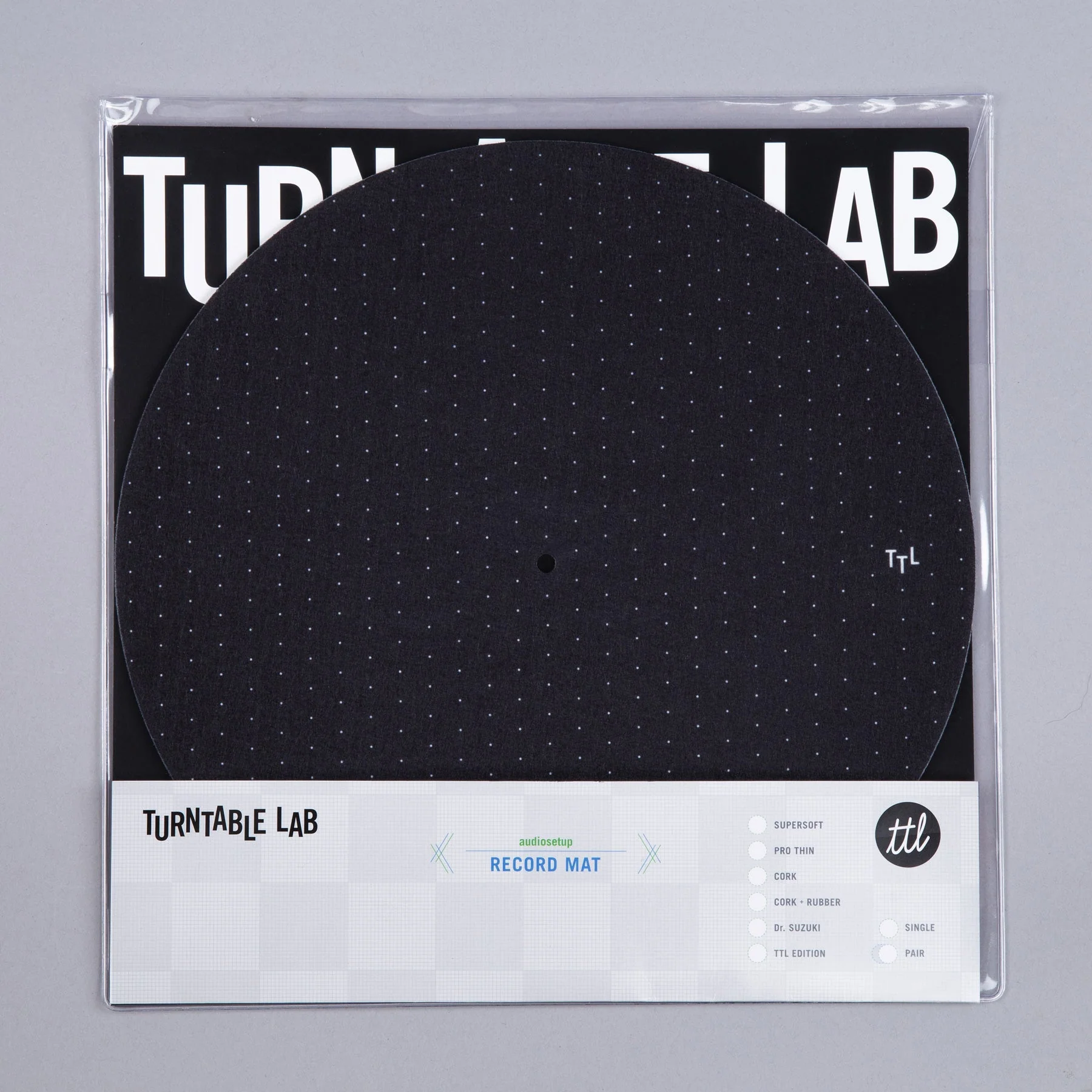 Dot Pattern Slipmat Record Mat (Black) - Image 4
