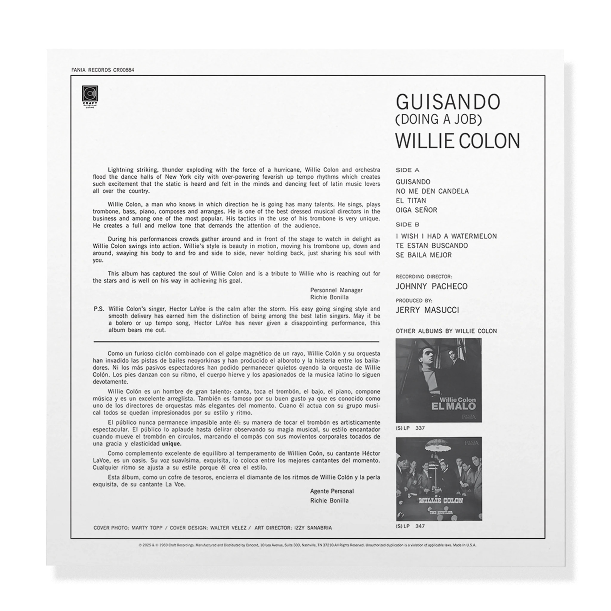 Willie Colon & Hector Lavoe - Guisando: Doing A Job - Image 3