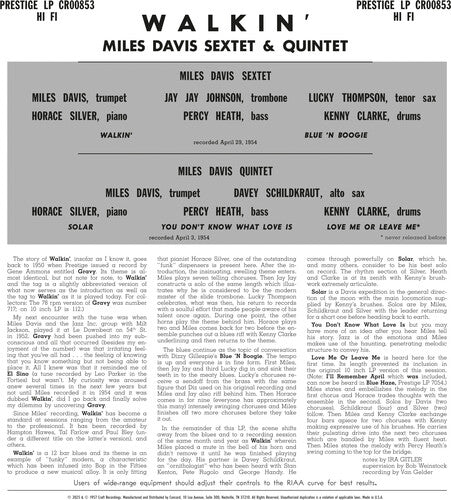 Miles Davis All Stars - Walkin' (original Jazz Classics Series) - Image 2