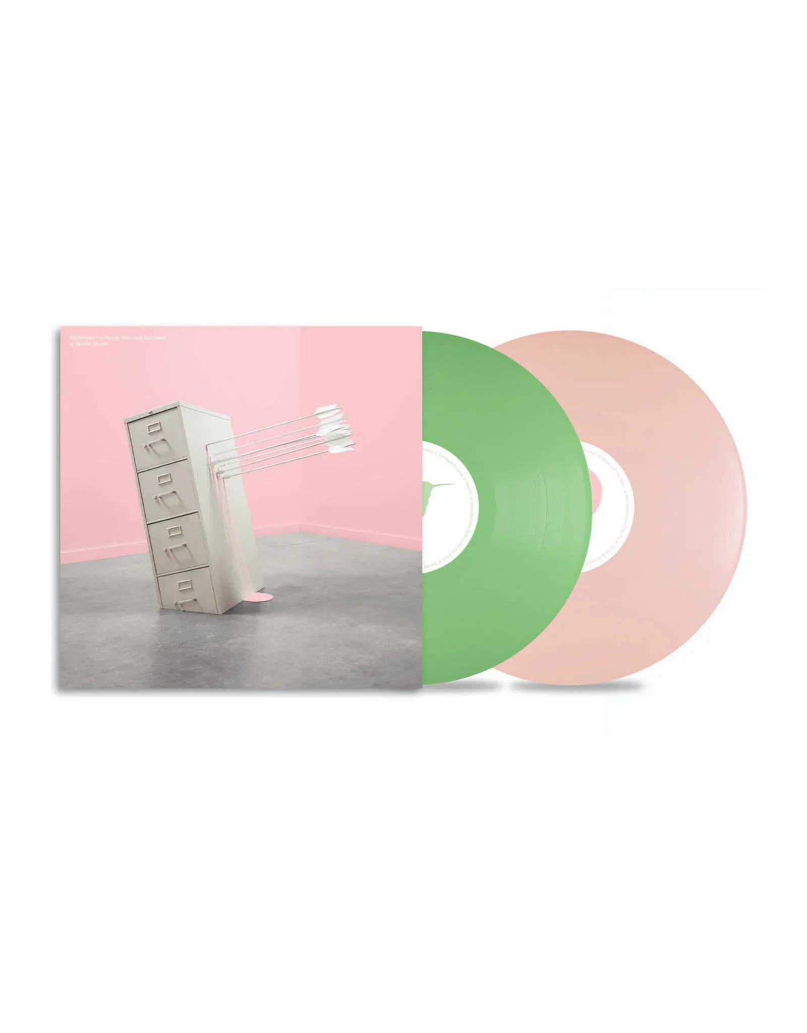 Modest Mouse - Good News For People Who Love Bad News (20th Anniversary Deluxe Edition) [2LP Opaque Baby Pink & Spring Green] - Image 2