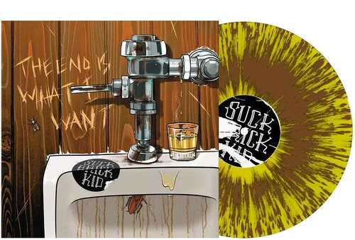 Suck Brick Kid - The End Is What I Want - Yellow & Brown Splatter