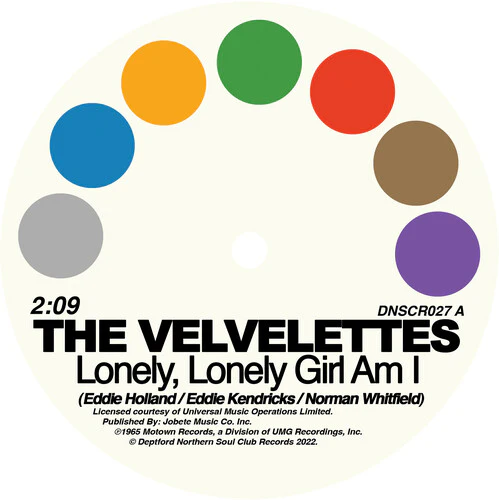 The Velvettes - Lonely Lonely Girl Am I / No One Could Love You More
