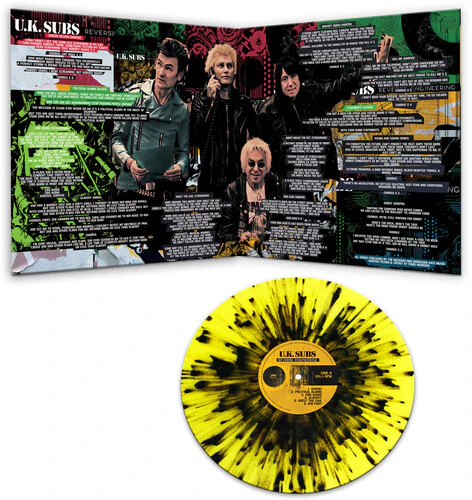UK Subs - Reverse Engineering [Yellow/Black Splatter] - Image 2