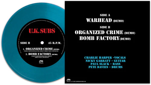 UK Subs - Warhead / Blue - Image 2